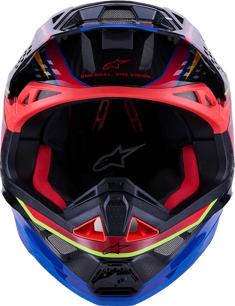 ALPINESTARS Supertech M10 Helmet - MIPS® - Era - Gloss Blue/Red/Yellow Fluo - Small 8301223-7356-S