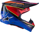 ALPINESTARS Supertech M10 Helmet - MIPS® - Era - Gloss Blue/Red/Yellow Fluo - Small 8301223-7356-S