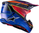 ALPINESTARS Supertech M10 Helmet - MIPS® - Era - Gloss Blue/Red/Yellow Fluo - Small 8301223-7356-S