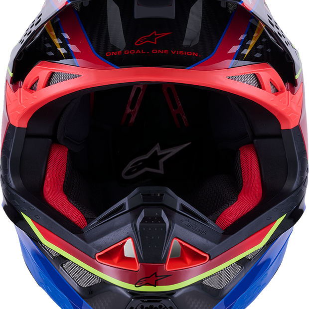 ALPINESTARS Supertech M10 Helmet - MIPS® - Era - Gloss Blue/Red/Yellow Fluo - XL 8301223-7356-XL