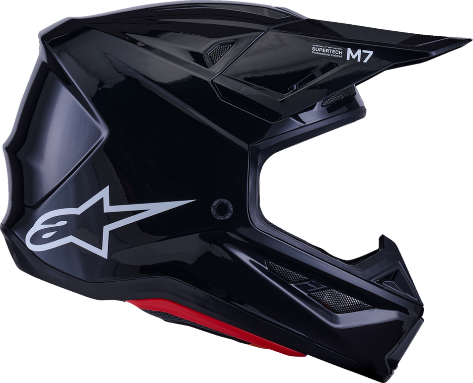 ALPINESTARS SM7 Helmet - Solid - Gloss Black - XS 8301426-1180-XS