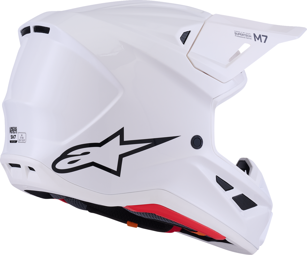 ALPINESTARS SM7 Helmet - Solid - Gloss White - Medium 8301426-2180-M