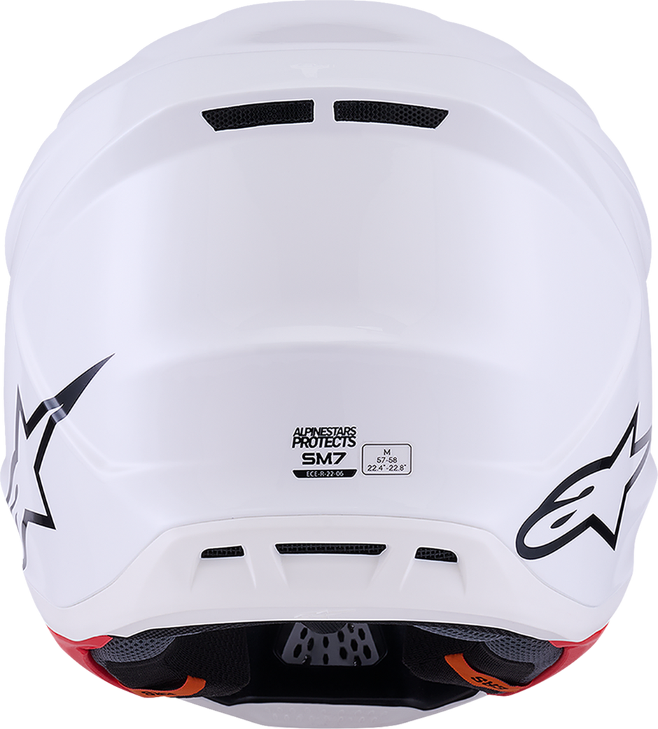 ALPINESTARS SM7 Helmet - Solid - Gloss White - Medium 8301426-2180-M