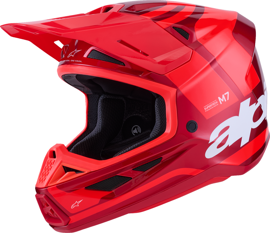 ALPINESTARS SM7 Helmet - Core - Gloss Red - Medium 8301826-3127-M