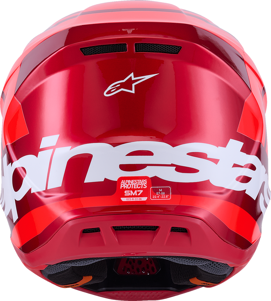 ALPINESTARS SM7 Helmet - Core - Gloss Red - Medium 8301826-3127-M