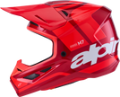 ALPINESTARS SM7 Helmet - Core - Gloss Red - Medium 8301826-3127-M