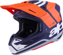 ALPINESTARS SM7 Helmet - Core - Matte Orange/Blue - Large 8301826-408-L