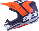 ALPINESTARS SM7 Helmet - Core - Matte Orange/Blue - Large 8301826-408-L