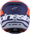 ALPINESTARS SM7 Helmet - Core - Matte Orange/Blue - Large 8301826-408-L