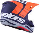 ALPINESTARS SM7 Helmet - Core - Matte Orange/Blue - Large 8301826-408-L
