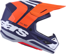 ALPINESTARS SM7 Helmet - Core - Matte Orange/Blue - Large 8301826-408-L