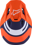 ALPINESTARS SM7 Helmet - Core - Matte Orange/Blue - Large 8301826-408-L