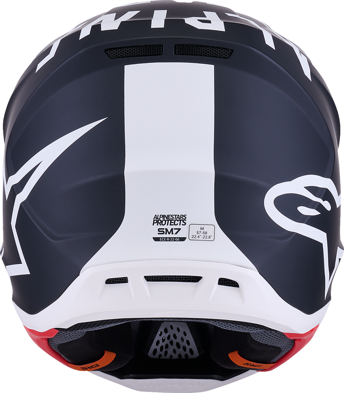 ALPINESTARS SM7 Helmet - Dasher - Matte Black/White - Small 8302226-1121-S