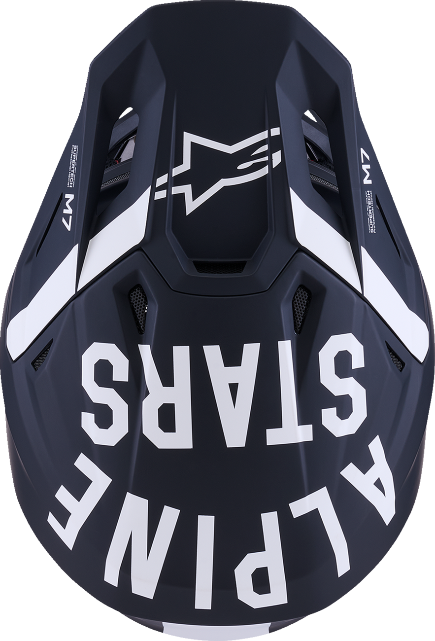 ALPINESTARS SM7 Helmet - Dasher - Matte Black/White - Small 8302226-1121-S