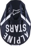 ALPINESTARS SM7 Helmet - Dasher - Matte Black/White - Small 8302226-1121-S