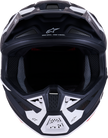 ALPINESTARS SM7 Helmet - Dasher - Matte Black/White - Small 8302226-1121-S