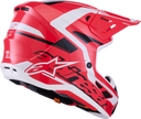 ALPINESTARS SM7 Helmet - Deed - Gloss Red/Black/White - XS 8302426-3139-XS