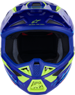 ALPINESTARS SM7 Helmet - Deed - Gloss Blue/Yellow Fluo - Large 8302426-7253-L