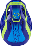 ALPINESTARS SM7 Helmet - Deed - Gloss Blue/Yellow Fluo - Large 8302426-7253-L