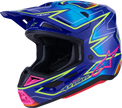 ALPINESTARS SM7 Helmet - Cast - Gloss/Blue/Pink/Yellow Fluo - Small 8302626-7254-S