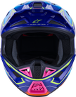 ALPINESTARS SM7 Helmet - Cast - Gloss/Blue/Pink/Yellow Fluo - Small 8302626-7254-S