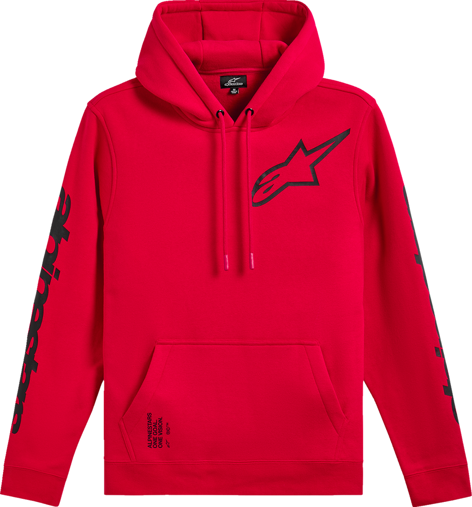 ALPINESTARS Triple Pullover Hoodie - Red - Medium 1235-51405-30-M