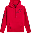 ALPINESTARS Triple Pullover Hoodie - Red - Medium 1235-51405-30-M