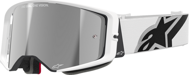 ALPINESTARS GOGGLES Supertech Goggle - Corp - White - Silver Mirror Lens 5100325-2055