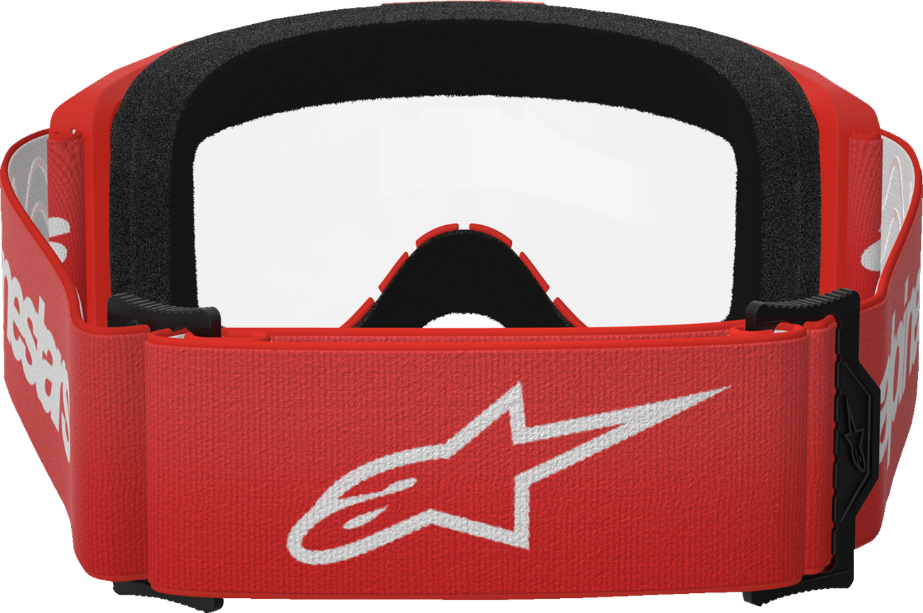 ALPINESTARS GOGGLES Vision 3 Goggle - Wordmark - Red - Clear Lens 5103325-3067