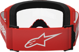 ALPINESTARS GOGGLES Vision 3 Goggle - Wordmark - Red - Clear Lens 5103325-3067