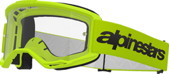 ALPINESTARS GOGGLES Vision 3 Goggle - Wordmark - Yellow - Clear Lens 5103325-5038