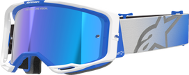 ALPINESTARS GOGGLES Vision 8 Goggle - Corp - Blue/White - Blue Mirror Lens 5101625-7274