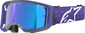 ALPINESTARS GOGGLES Vision 8 Goggle - Corp - Purple - Blue Mirror Lens 5101625-3116