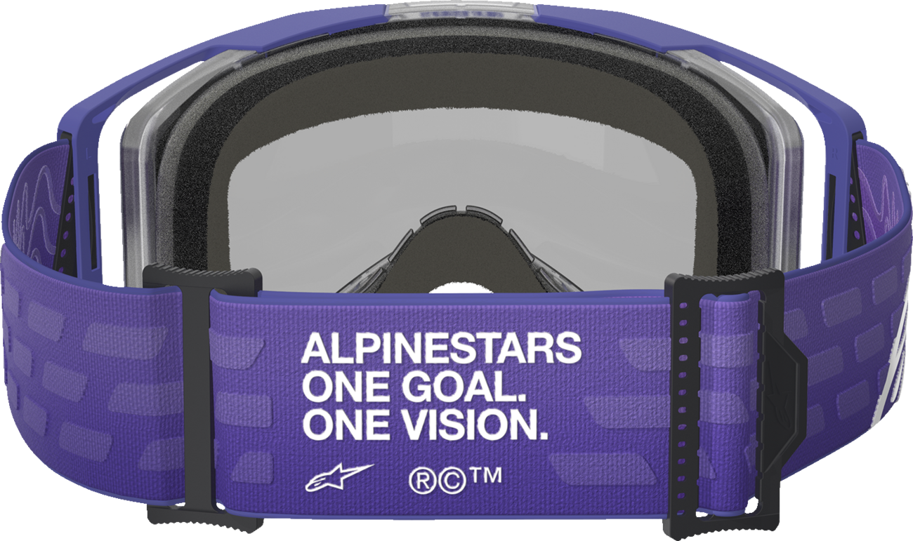 ALPINESTARS GOGGLES Vision 8 Goggle - Corp - Purple - Blue Mirror Lens 5101625-3116