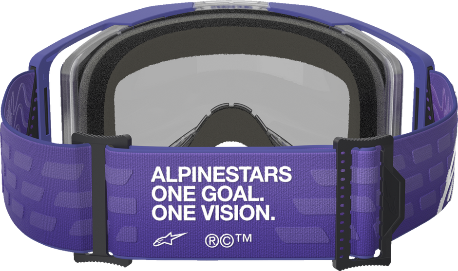 ALPINESTARS GOGGLES Vision 8 Goggle - Corp - Purple - Blue Mirror Lens 5101625-3116