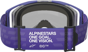 ALPINESTARS GOGGLES Vision 8 Goggle - Corp - Purple - Blue Mirror Lens 5101625-3116