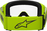 ALPINESTARS GOGGLES Vision 3 Goggle - Wordmark - Yellow - Clear Lens 5103325-5038