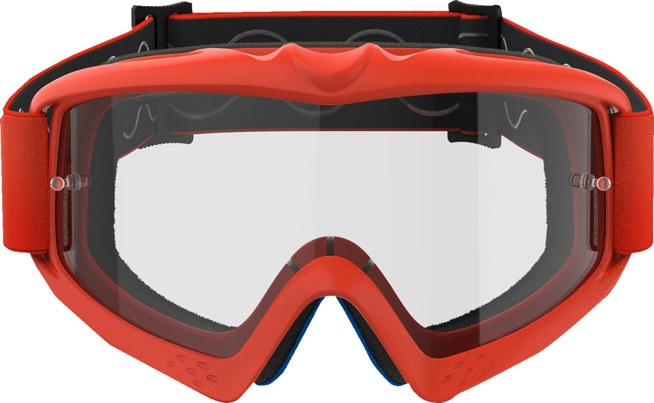 ALPINESTARS GOGGLES Youth Vision Goggle - Corp - Orange - Clear Lens 5140125-430