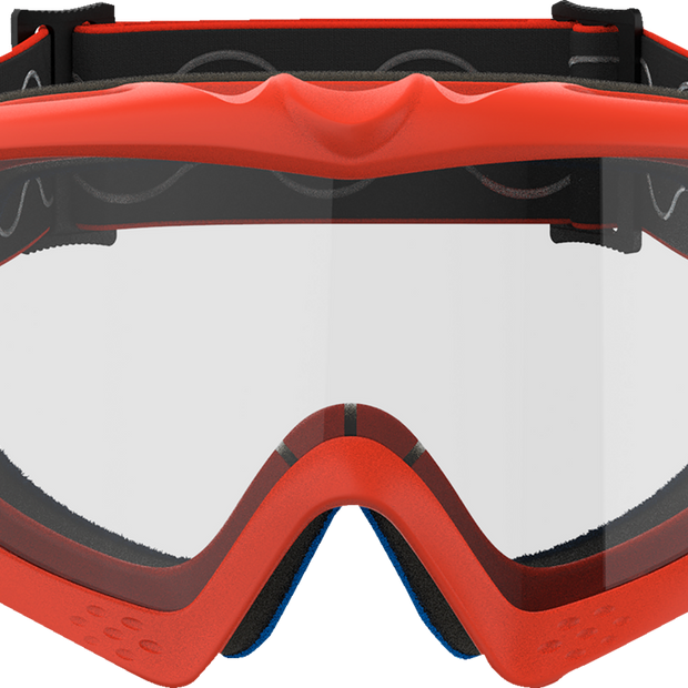 ALPINESTARS GOGGLES Youth Vision Goggle - Corp - Orange - Clear Lens 5140125-430