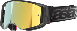 ALPINESTARS GOGGLES Supertech Vision Goggle - Vista - Black - Gold Mirror Lens 5100226-1581