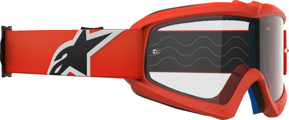 ALPINESTARS GOGGLES Youth Vision Goggle - Corp - Orange - Clear Lens 5140125-430