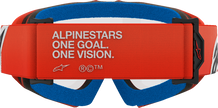 ALPINESTARS GOGGLES Youth Vision Goggle - Corp - Orange - Clear Lens 5140125-430