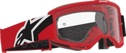 ALPINESTARS GOGGLES Vision OTG Goggle - Red/Black/White - Clear Lens 5100726-3163