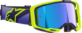 ALPINESTARS GOGGLES Vision 8 Goggle - Corp - Purple/Yellow Fluo - Blue Mirror Lens 5101625-3161