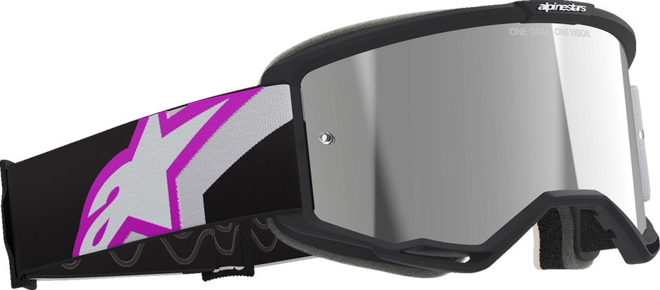 ALPINESTARS GOGGLES Vision 5 Goggle - Corp - Light Gray/Purple - Silver Mirror Lens 5101825-9285