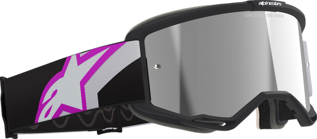 ALPINESTARS GOGGLES Vision 5 Goggle - Corp - Light Gray/Purple - Silver Mirror Lens 5101825-9285