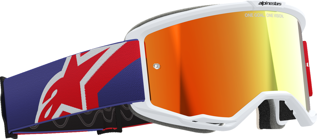 ALPINESTARS GOGGLES Vision 5 Goggle - Corp - Red/Purple - Red Mirror Lens 5101825-3154
