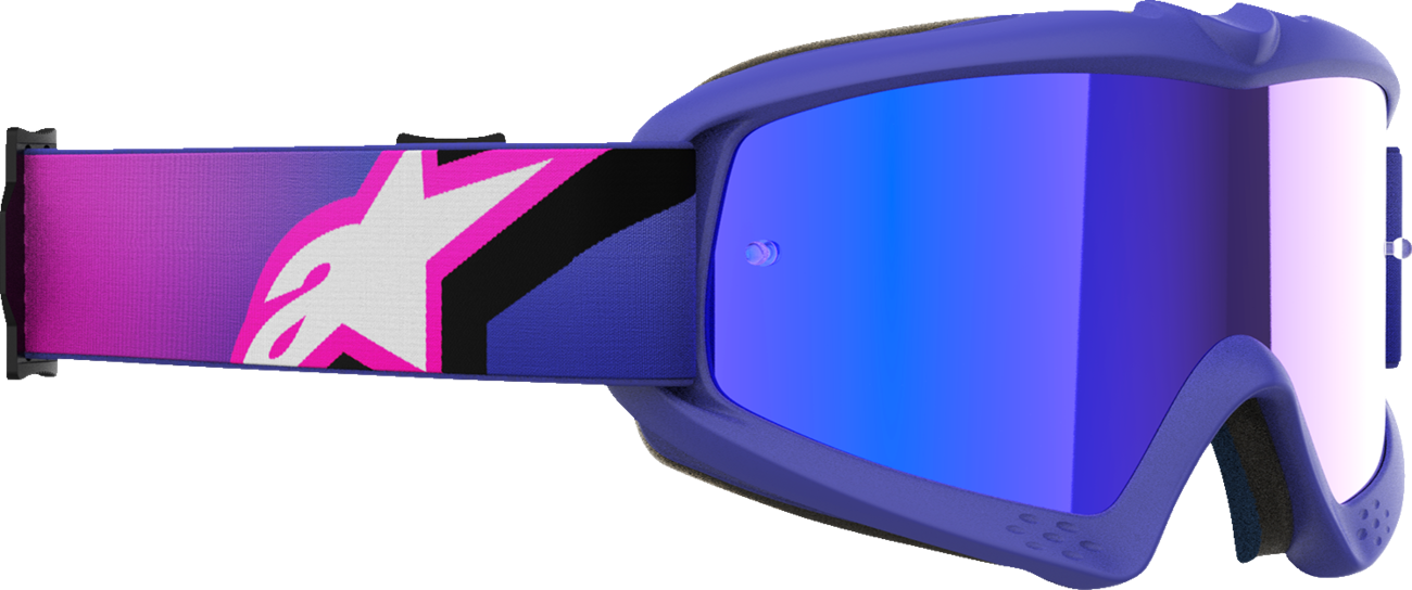 ALPINESTARS GOGGLES Youth Vision Goggle - Corp - Purple Fluo/Pink - Blue Mirror Lens 5140225-3152