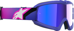 ALPINESTARS GOGGLES Youth Vision Goggle - Corp - Purple Fluo/Pink - Blue Mirror Lens 5140225-3152