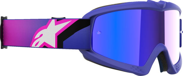 ALPINESTARS GOGGLES Youth Vision Goggle - Corp - Purple Fluo/Pink - Blue Mirror Lens 5140225-3152